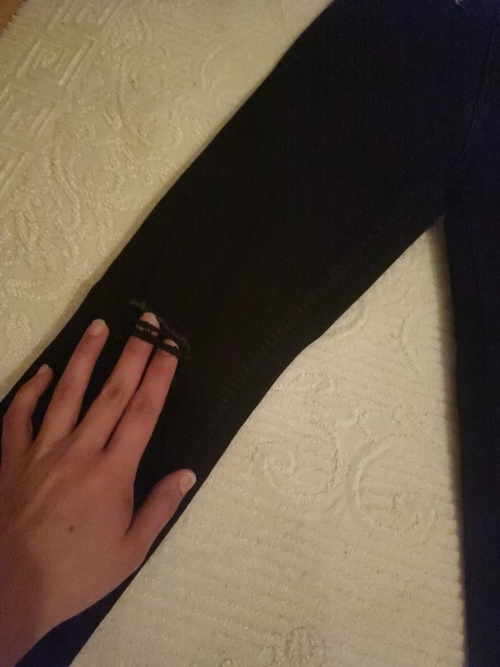 Kadın Siyah Skinny Kot Pantolon - Görsel 4