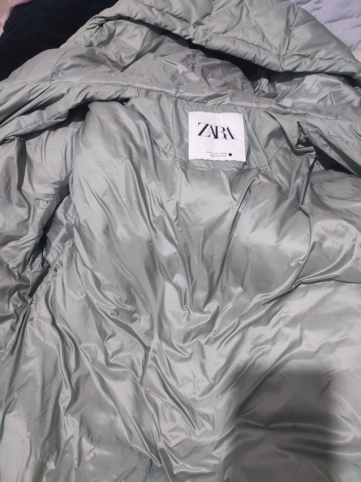 Uzun Boy Puff Mont - Pastel Renk - Görsel 4