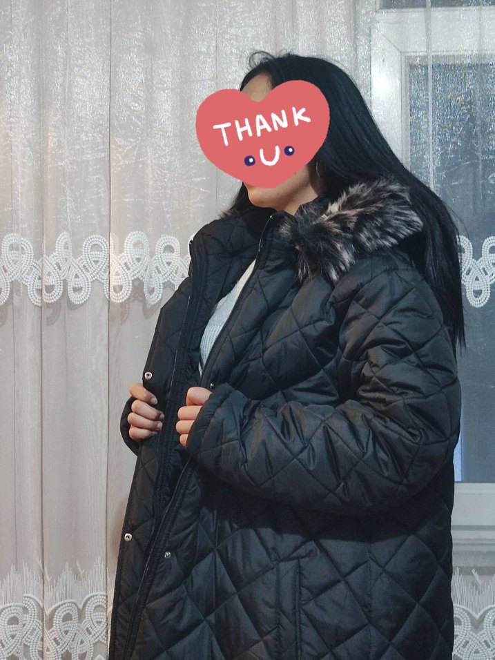 Kürklü Siyah Kadın Kışlık Mont - Görsel 2