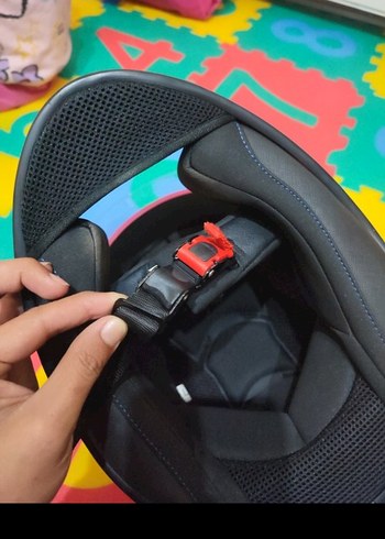 Pembe Baskılı Motosiklet Kaskı, Tokalı - Görsel 8