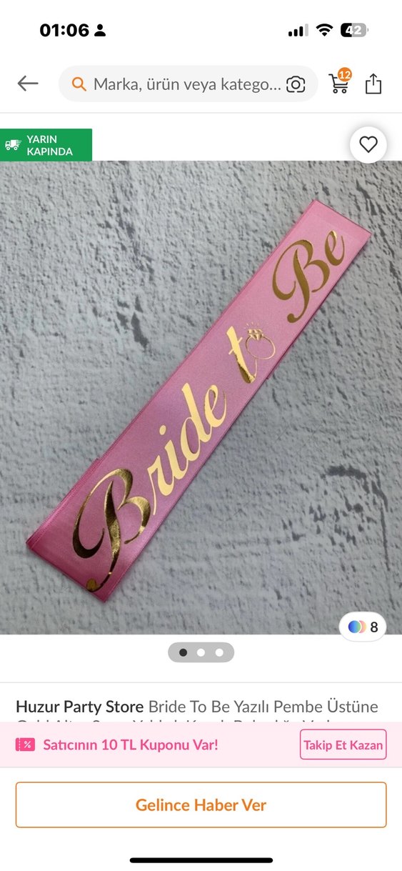 Beyaz Parlak Midi Kadın Sabahlık Bride Baskılı - Görsel 2