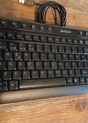 ATECH Siyah Kablolu Klavye - Görsel 3