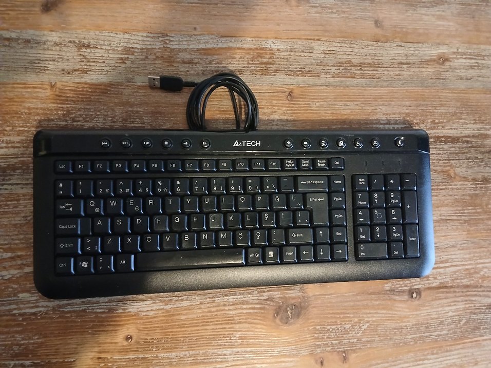 ATECH Siyah Kablolu Klavye - Görsel 2