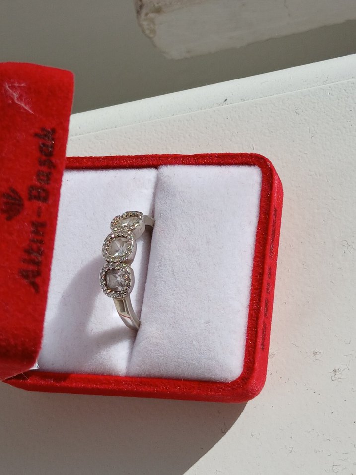 Payet Detaylı Klasik Vintage Kadın Yüzük - Görsel 2