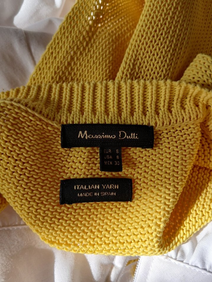 Sarı Triko ve henza marka gömlek S/M uygun - Görsel 3