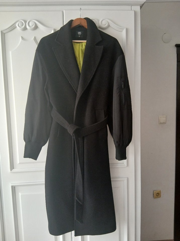 Siyah Kuşaklı Uzun Kaban - Görsel 4