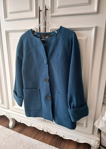 mavi kaşe kaban - Görsel 3