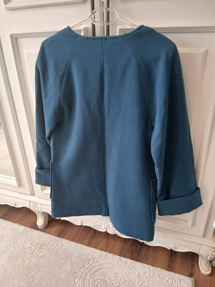 mavi kaşe kaban - Görsel 4