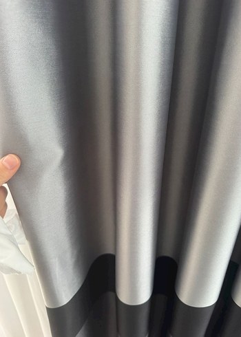 Modern Klasik Gri- fon perde 4 adet - Görsel 3