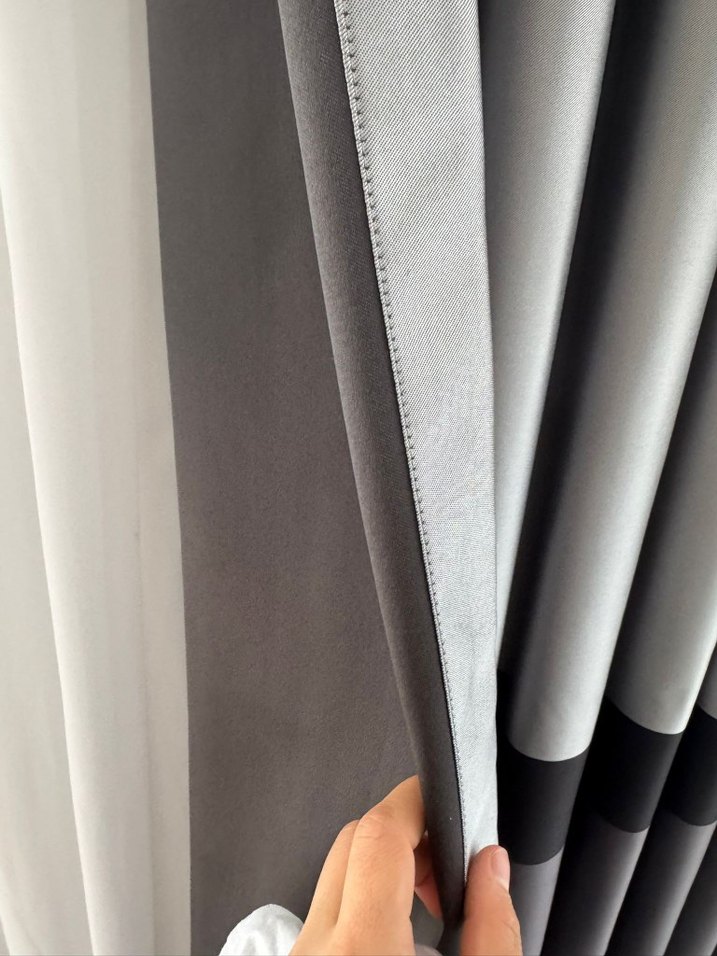 Modern Klasik Gri- fon perde 4 adet - Görsel 4