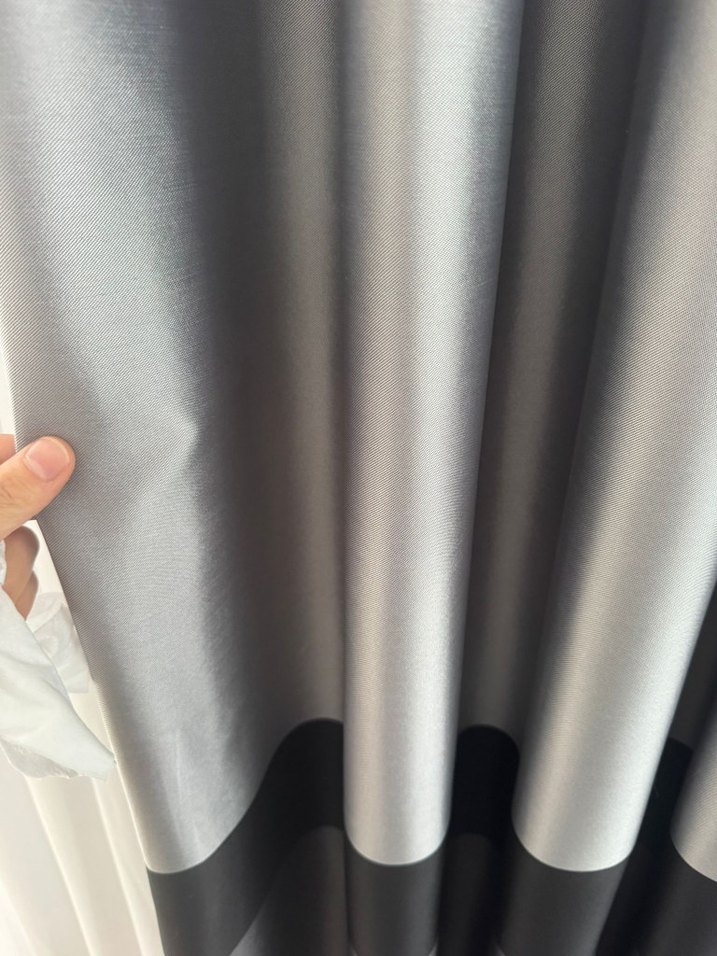 Modern Klasik Gri- fon perde 4 adet - Görsel 3