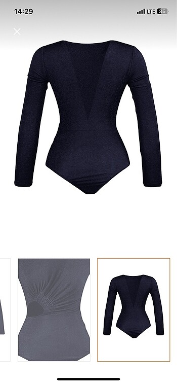 Trendyol & Milla simli lacivert body