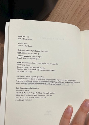 Beden Renk Vergi Hukuku - Nihal Saban
