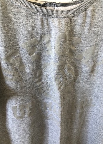 Gri Kadın Sweatshirt Uzun Kollu Rahat Kesim - Görsel 3