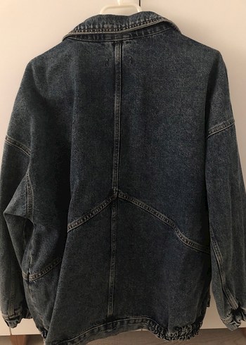 Kadın Lacivert Salaş Kot Ceket - Görsel 3