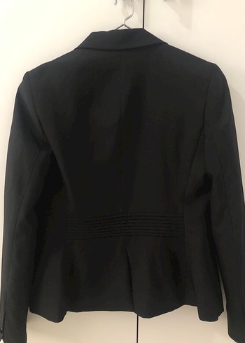 Siyah Düğmeli Kadın Blazer Ceket - Görsel 3