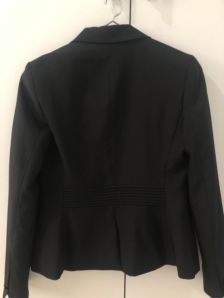 Siyah Düğmeli Kadın Blazer Ceket - Görsel 3