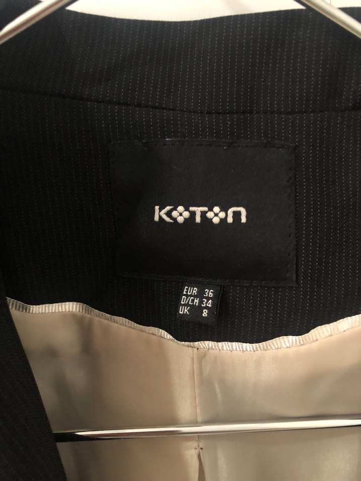 Siyah Düğmeli Kadın Blazer Ceket - Görsel 2