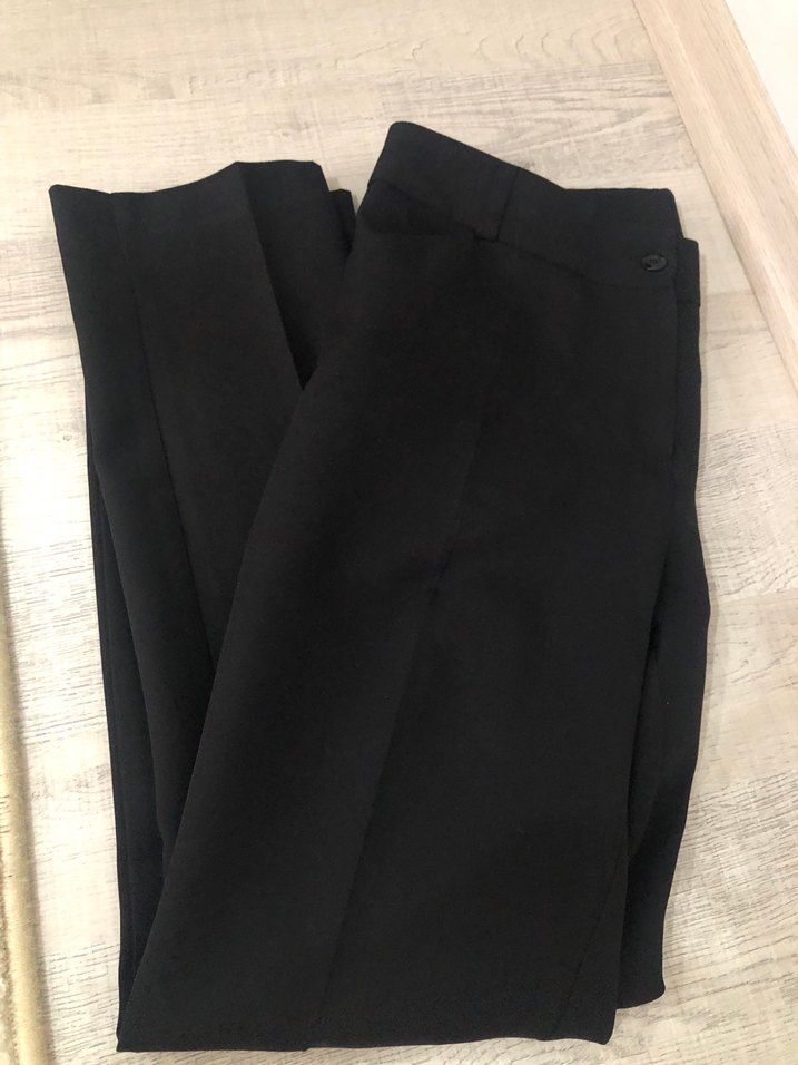 Kadın Siyah kumaş pantolon - Görsel 2