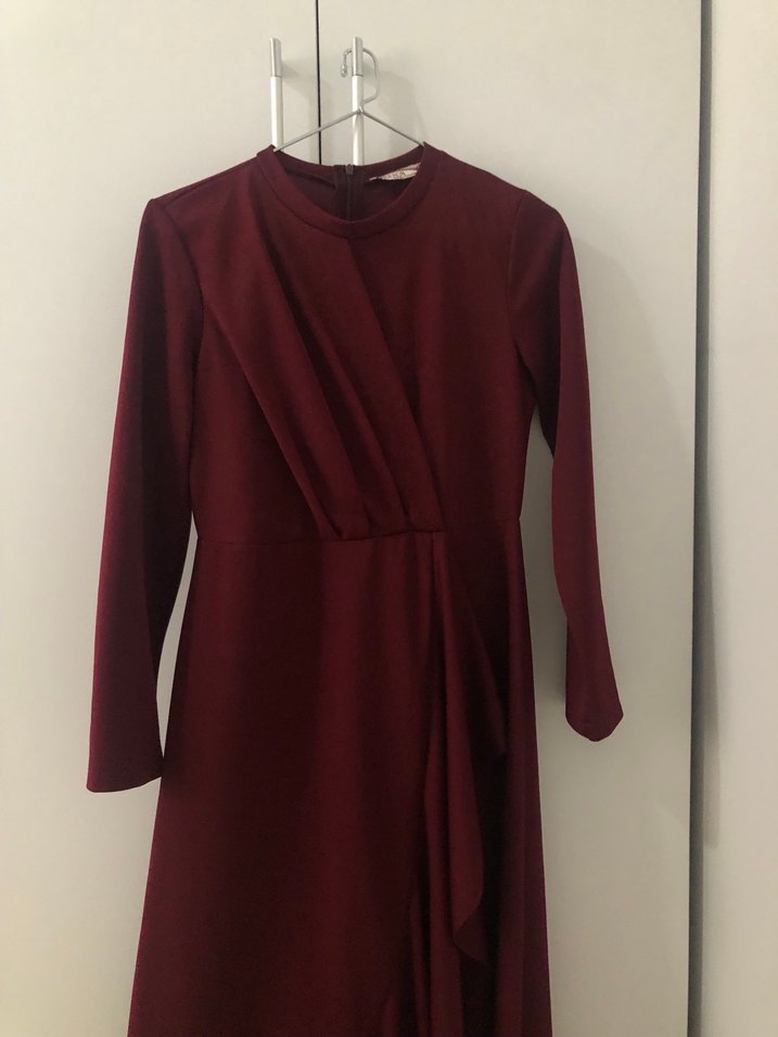 Bordo abiye - Görsel 2