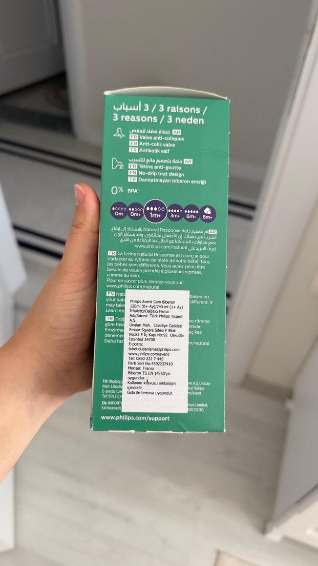 Philips Avent Pastel Yeşil Bebek Biberonu 240 ml - Görsel 2