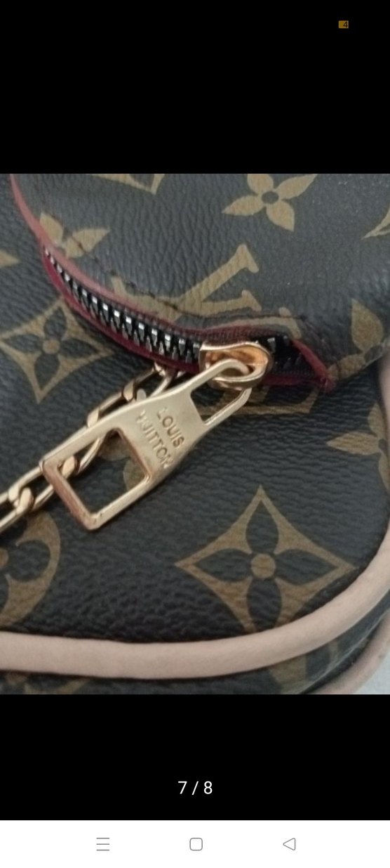 Kahverengi Deri Parisian Baskılı Kadın Çapraz Çanta - Görsel 4