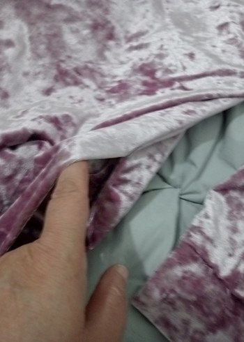 Kadın Pembe Kadife Kapüşonlu Sweatshirt - Görsel 4