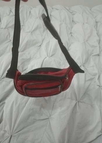 Kırmızı Fermuarlı Erkek Bel Çantası - Görsel 6