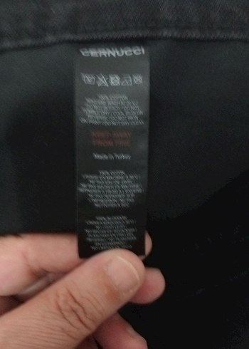 Cernucci Siyah Düğmeli Kadın Jean - Görsel 5