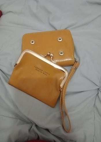 Bej Deri Kadın Clutch Cüzdan - Görsel 4