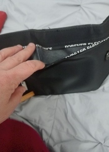 Siyah Kadın Cüzdanı Velcro Kapamalı - Görsel 4