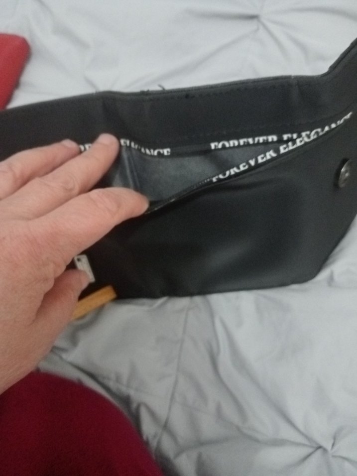 Siyah Kadın Cüzdanı Velcro Kapamalı - Görsel 4