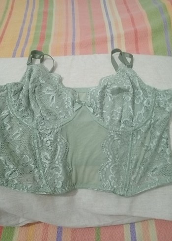 xl Beden yeşil Renk Kadın Fırfırlı Basic Bralet
