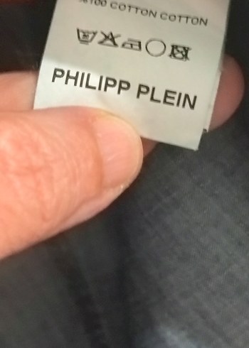 Philipp Plein Açık Mavi Taşlı Kurukafa İşlemeli Denim Gömlek - Görsel 6