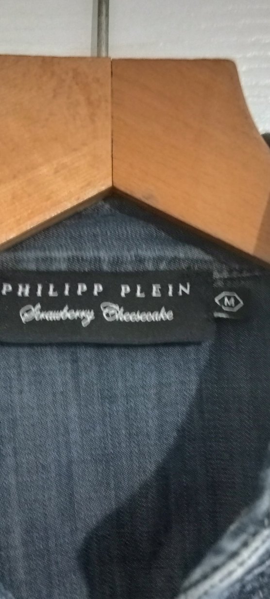 Philipp Plein Açık Mavi Taşlı Kurukafa İşlemeli Denim Gömlek - Görsel 5