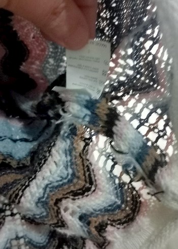 Bohem Çok Renkli Örgü Kadın Kazak - Görsel 8