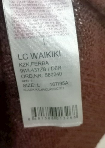 Kahverengi V Yakalı Örgü Kadın Kazak - Görsel 9