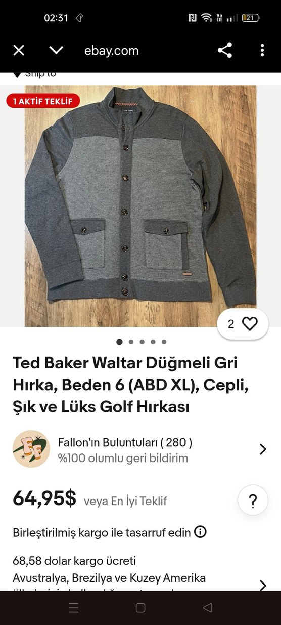 Gri Düğmeli Erkek Midi Ceket - Görsel 5
