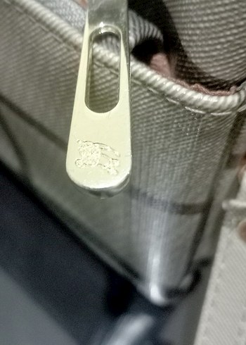 Ekose Desenli Fermuarlı Kadın Portföy Çanta - Görsel 2