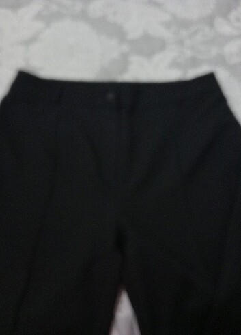 46 Beden siyah Renk Bayan yazlık kumaş pantolon 