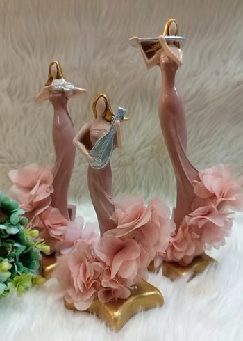 Bordo Renkli Müzisyen Figürleri Seti - Görsel 6