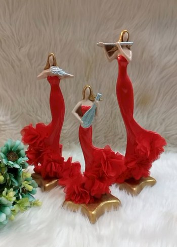 Bordo Renkli Müzisyen Figürleri Seti - Görsel 5