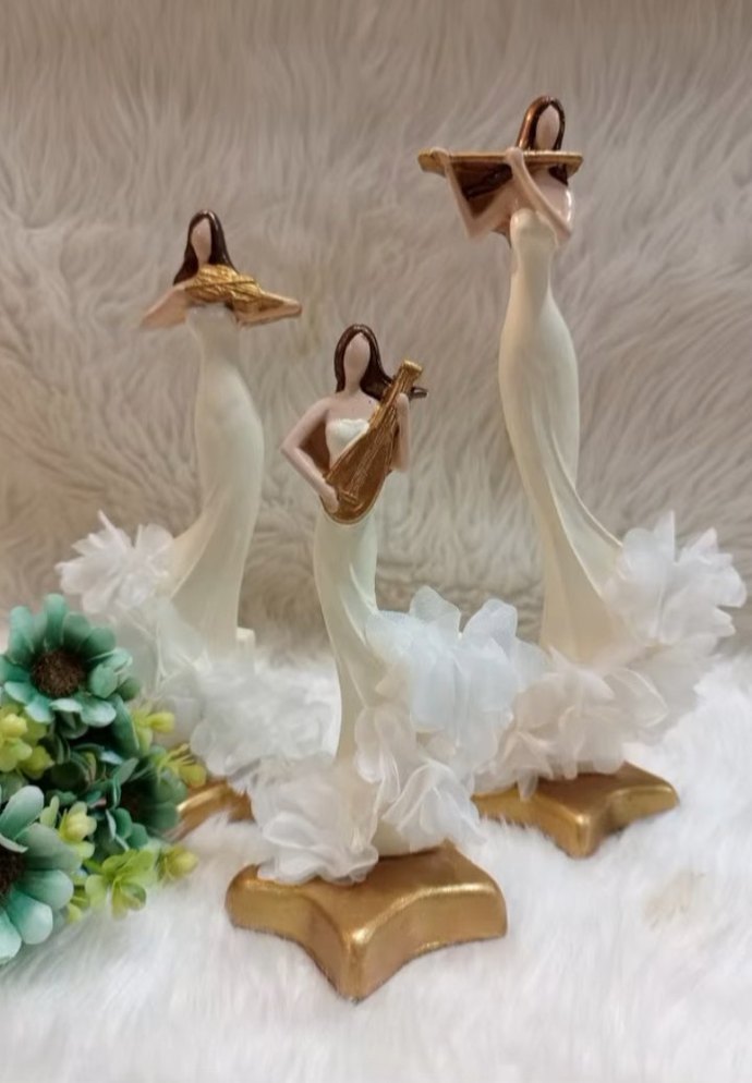 Bordo Renkli Müzisyen Figürleri Seti - Görsel 2