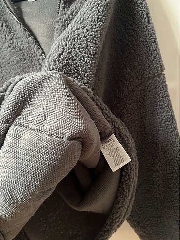 46 Beden gri Renk peluş sweatshirt