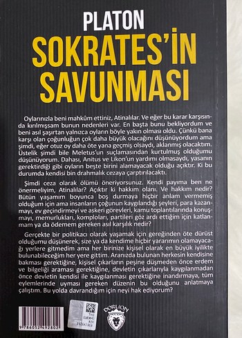 Platon - Sokrates'in Savunması Kitabı - Görsel 3