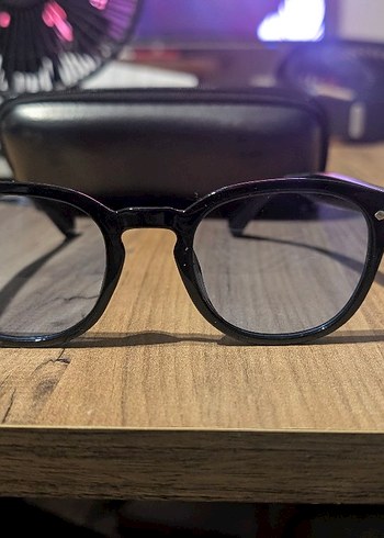 Moscot Rayban tipi gözlük Mavi lens Şeffaf çerçve Uv400 korumalı - Görsel 2