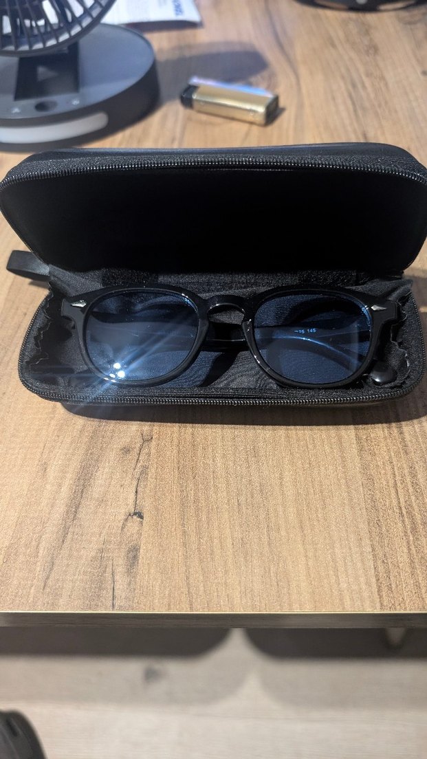 Moscot Rayban tipi gözlük Mavi lens Şeffaf çerçve Uv400 korumalı - Görsel 4