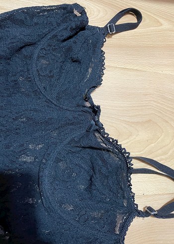 Siyah Dantel Gothic Midi Bodysuit - Görsel 3