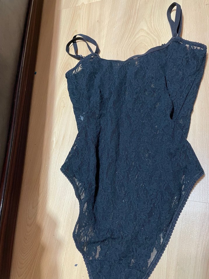 Siyah Dantel Gothic Midi Bodysuit - Görsel 4