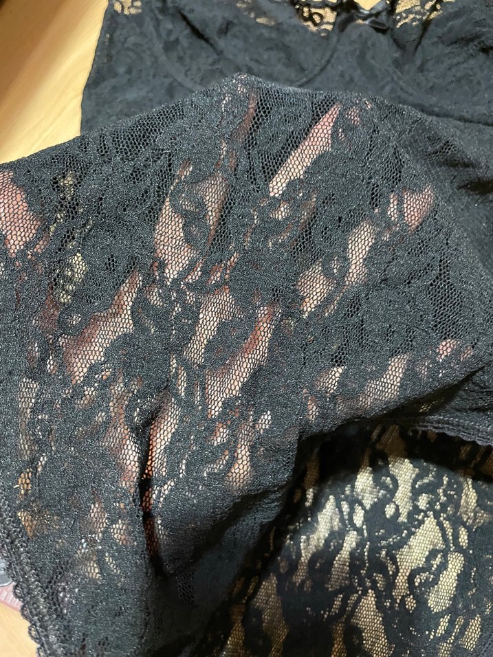 Siyah Dantel Gothic Midi Bodysuit - Görsel 2